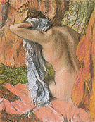 After the Bath 1885 - Edgar Degas reproduction oil painting