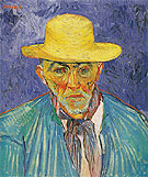 Portrait of a Peasant 1888 - Vincent van Gogh reproduction oil painting