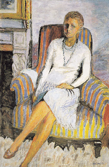 Portrait of Leila Claude Anet 1930 - Pierre Bonnard reproduction oil painting