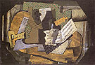 Still Life with the Musical Instruments 1918 - Georges Braque reproduction oil painting