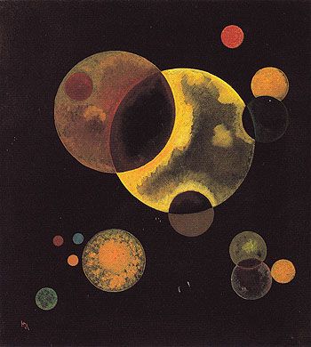 Heavy Circles 1927 - Wassily Kandinsky reproduction oil painting