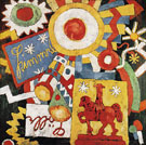 Himmel c1914 - Marsden Hartley reproduction oil painting