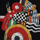 E German Officer Abstraction c1915 - Marsden Hartley reproduction oil painting