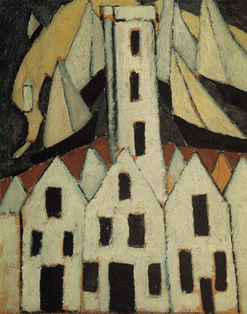 Movement No5 Provincetown Houses 1916 - Marsden Hartley reproduction oil painting