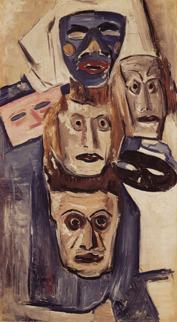 Masks c1931 - Marsden Hartley reproduction oil painting