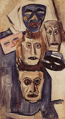 Masks c1931 - Marsden Hartley