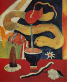 Still Life with Eel c1917 - Marsden Hartley reproduction oil painting