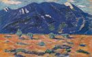 Pueblo Mountain New Mexico 1918 - Marsden Hartley reproduction oil painting