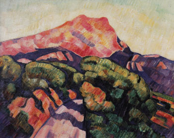 Mont Sainte Victoire Aix en Provence 1927 - Marsden Hartley reproduction oil painting