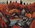 Flaming Pool Dogtown 1931 - Marsden Hartley