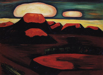 Earth Cooling Mexico 1932 - Marsden Hartley reproduction oil painting