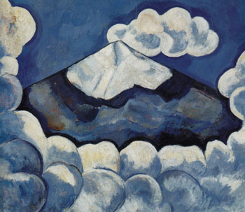 Popocatepetl Spirited Morning Mexico 1932 - Marsden Hartley reproduction oil painting