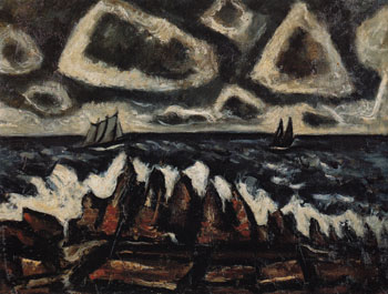 Northern Seascape Off the Banks 1936 - Marsden Hartley reproduction oil painting