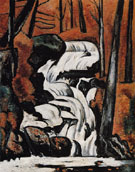 Smelt Brook Falls 1937 - Marsden Hartley reproduction oil painting