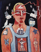 Sustained Comedy 1939 - Marsden Hartley reproduction oil painting