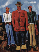 Down East Young Blades c1940 - Marsden Hartley