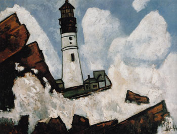 The Lighthouse c1940 - Marsden Hartley reproduction oil painting