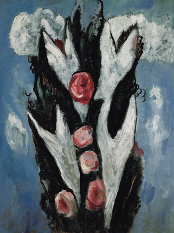 Roses 1943 - Marsden Hartley reproduction oil painting