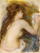 Nude Back of a Woman c1879 - Pierre Auguste Renoir reproduction oil painting