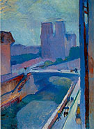 A Glimpse of Notre Dame Late Afternoon 1902 - Henri Matisse reproduction oil painting