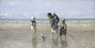 Children On the Beach - Jozef Israels reproduction oil painting