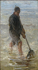 The Wader - Jozef Israels reproduction oil painting