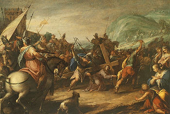Cross Bearer - Hans von Aachen reproduction oil painting