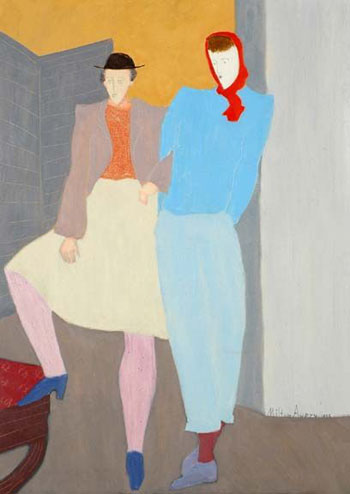 Greenwich Villagers 1946 - Milton Avery reproduction oil painting
