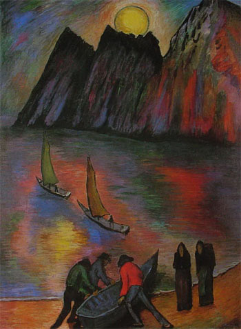 La Grande Luna - Marianne von Werekfin reproduction oil painting