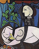 Bust with Green Leaves 1932 - Pablo Picasso reproduction oil painting