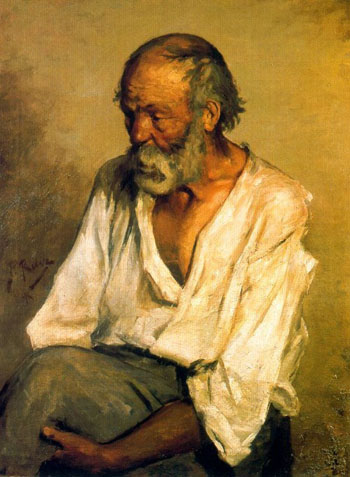 The Old Fisherman 1895 - Pablo Picasso reproduction oil painting