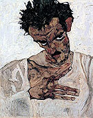 Self Portrait with Lowered Head 1912 - Egon Scheile