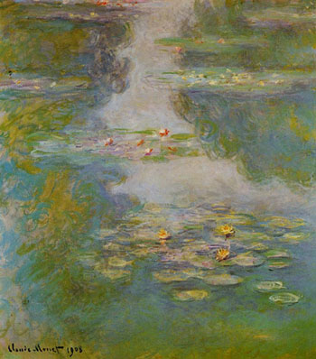 Water Lilies 1908 - Claude Monet reproduction oil painting