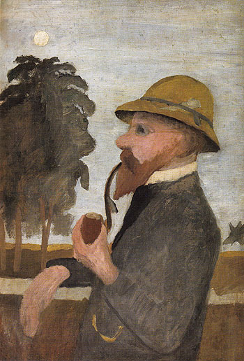 Otto Modersohn with His Pipe c1906 - Paula Modersohn-Becker reproduction oil painting