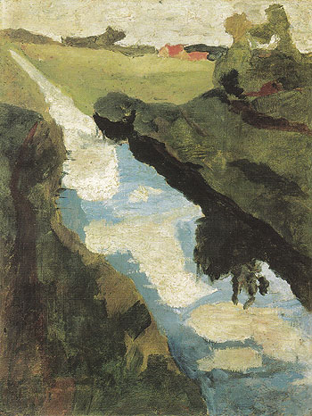 Moor Canal c1900 - Paula Modersohn-Becker reproduction oil painting