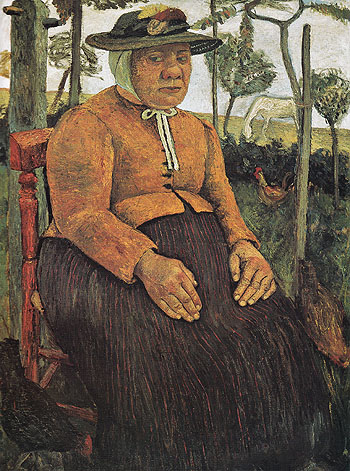 Old Poorhouse Woman c1905 - Paula Modersohn-Becker reproduction oil painting