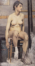 Nude Seated on a Stool 1884 - Felix Vallotton reproduction oil painting