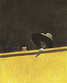 Box Seats at the Theatre a Gentleman and His Lady 1909 - Felix Vallotton reproduction oil painting
