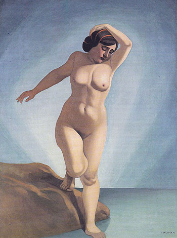 Naked Woman Entering the Water 1915 - Felix Vallotton reproduction oil painting