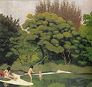 Undergrowth with Women Bathing 1918 - Felix Vallotton