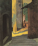 Old Street in Cagnes at Sunset 1920 - Felix Vallotton