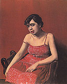 Romanian in a Red Dress 1925 - Felix Vallotton reproduction oil painting