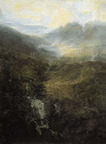 Morning amongst the Coniston Fells Cumberland 1798 - Joseph Mallord William Turner reproduction oil painting