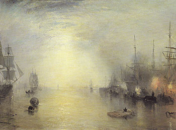 Keelmen Heaving in Coals by Night 1835 - Joseph Mallord William Turner reproduction oil painting