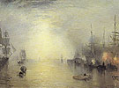 Keelmen Heaving in Coals by Night 1835 - Joseph Mallord William Turner reproduction oil painting