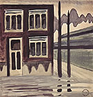 Corner House c1920 - Charles Burchfield reproduction oil painting