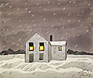 Its Snowing c1920 - Charles Burchfield