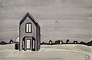 Gray House c1920 - Charles Burchfield