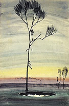 Tree and Pond c1920 - Charles Burchfield