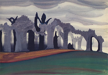 Gothic Landscape 1919 - Charles Burchfield reproduction oil painting